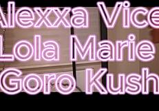 Double trouble as Lola Marie dominates with big cock anal DP gape ATM strap-on creampie cum eating femdom