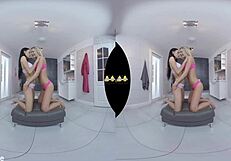 Euro lesbians kiss piss finger shaved pussies in HD