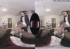 brunette shaves pussy for taboo hardcore handjob blowjob session