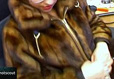 blonde slut with glasses rides cock begging for cum in mouth