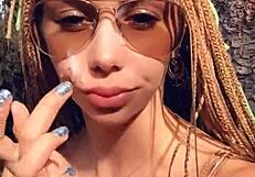 imagine stumbling upon a cute petite euro babe's moaning rough outdoor fuck in the forest with monster cock cumshot