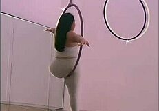 Pinay Heels Pole Dance Turns into Wild Aerial Striptease!