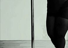 Pinay Heels Pole Dance Turns into Wild Aerial Striptease!