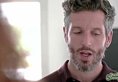 Stepdaddy Pounds Hot Ebony Stepdaughter's Tight Pussy Mercilessly