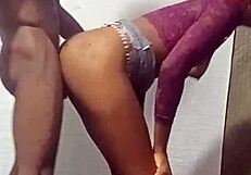 Imagine Bending Over Your Friend's Slutty Little Sister for a Quick Rough Standing Doggystyle Pounding That Leaves Cum Dripping Down Her Ass