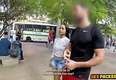 tight latina amateur cutie tied down for rough anal assfucking and hardcore cumshot