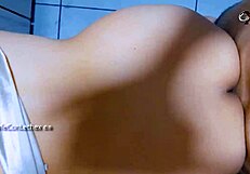 Whoa first anal no lube on big ass Venezuelan maid's surprise breakfast show 🍑😈 ass shaking wild!