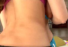 Two skinny brunettes turn yoga into dirty pussy licking and fingering fuck session