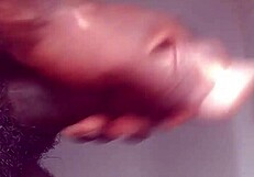 i skeet hard in the shower on my big black tits