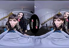 Tsvirtuallovers Shemale Bitches Battle Over One Big Cock in Lingerie Threesome?