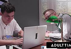 Heather Honey's Library Gangbang Craves Older Cocks?