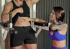 la flaca latina ashley sanz bends over for amateur gym sex with trainer doggystyle