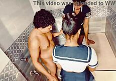 uttaran20 desi threesome blowjob finishes with indian group sex cumshot