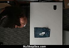 i catch the shoplifter and fuck her tight pussy hard