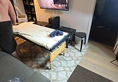 gigi breeze skinny slut deepthroats cock gagging choking during hardcore massage