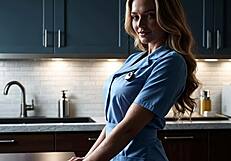 i love watching this hot nurse get her patient ready in the hospital