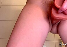 She's Soaking Wet in the Tub, Pounding Her Pussy While Fantasizing About Your Cock