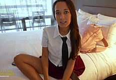 Freya von Doom, nosey 18yo stepsis, spots my dick pics and chokes on monster cock