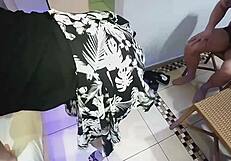 he slides bare into my wife's fat pussy lips for a quick pump before i bust my load watching