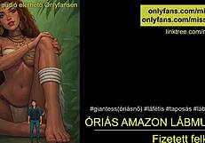 giant amazon dominates with footjob hungarian audio wow!!