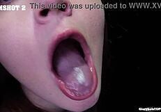 You're doing amazing Ava swallowing amateur cum from gloryhole like a pro!