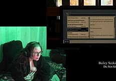 Naked fat BBW with big natural tits plays Alan Wake 2 part 2 fetish game