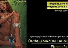 giant amazon dominates with footjob hungarian audio wow!!