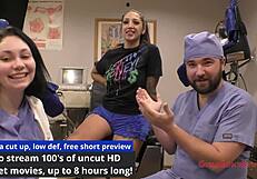 Stefania mafra screams in orgasm research hospital as nurse patient toys her tanned latina tits pussy