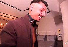 Muscular pornstar slurps monster cock in lingerie before juicy pussy ride