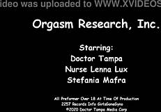 Stefania mafra screams in orgasm research hospital as nurse patient toys her tanned latina tits pussy