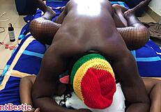 होममेड जोड़ी मॉन्स्टर काले लंड से डीप मिशनरी में सिसकारियां भर रही