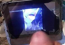 tributo to angeles del mar jerking her shecock solo