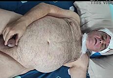 hot xmas dance teases shaved pussy and big cock close up with agarabas