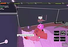 i'm fuckin- fucking my sexy ebony gf on roblox so hot damn!!