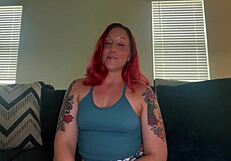 Scarlett Peach's Big Ass Casting Couch Deepthroat Session