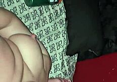 Guy rams cock deep in spread shaved pussy during intense anal assfucking session