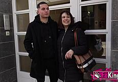 chubby spanish milf mommy bends over for rough group bang with young dancer