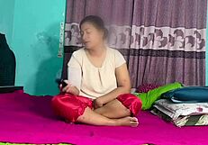 delivery man bends babe over slams big cock doggystyle pussy