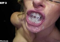 Rocky and Cory milfs swallow nine gloryhole loads each