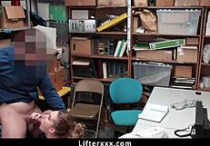 hey teen shoplifter, wanna dodge jail with officer's dirty cock deal?