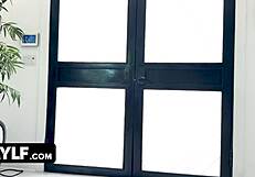 Jaw-dropping skinny milf craves cock with deepthroat and doggystyle on sofa