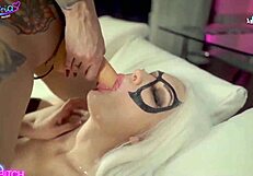 spiderman girls strap on anal 3some with big tits and asses