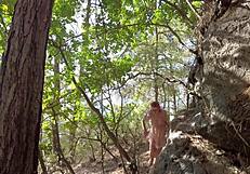 i just met this cute redhead and we fuck outdoors in the woods quickie