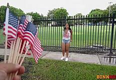 Colombian Babe Craves Wild Bumpy American Cock Ride