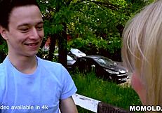 Horny Blonde Milf Nadya Basinger Fucks Babysat Young Guy Bareback!