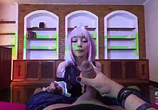 Zne cosplay lucy cyberpunk edgerunners amberzinha petite latina ride