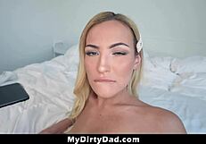 stepdad spanks bad teen girl bent over then fucks her pussy doggystyle hardcore deep