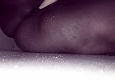 Watch this black bbw stuff giant pussy with huge penis monster cock