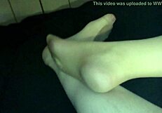 Milf In Fine Nylon Pantyhose Teases My Cock Hard!!