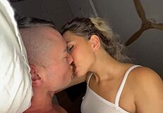 hot blonde girlfriend feels every hard thrust deep inside her tight pussy